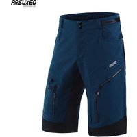 ARSUXEO Men's Cycling Shorts Loose Fit Downhill MTB Mountain Bike Shorts Outdoor Sport Bicycle Short Pants Water Repellent 1903D