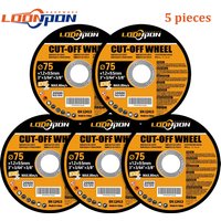 75mm 3inch Resin Metal Cutting Wheel Disc Slice 9.5mm Bore Fiber Reinforced Blade for Aglne Grinder Metal Stainless Steel