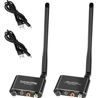 Digital Wireless Audio Transmitter And Receiver 50M 2.4G Wireless Audio Adapter With 3.5mm R/L RCA Converter For TV Box DVD PC