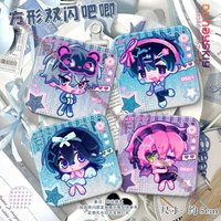 Alien Stage Ivan Till Sua Mizi Cosplay Badge Character 50*50mm Square Soft Button Pin Props DIY Badge Bag Hat Accessory
