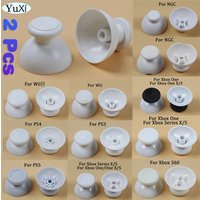 2Pcs For PS5 PS4 PS3 Thumbstick Cap 3D Analog Joystick Grip Cap Button Cover For Xbox One Series X S 360 Controller Replacement