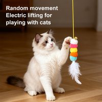 New Cat Toy Automatic Teaser Retractable Electric Smart Hanging Toy for Cats