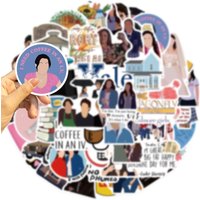 AliExpress GOGOTU 10/30/50PCS Funny TV Show Gilmore Girls Stickers Bike Skateboard Fridge Laptop Luggage Waterproof Joke Decals Sticker Kid Toys