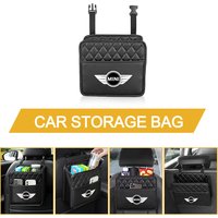 For MINI Cooper JCW WORKS R55 R56 F55 F56 R57 R58 R59 Foldable Car Logo Seat Back Hanging Storage Bag Organizer Case Accessories