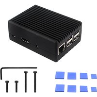 Raspberry Pi 3B Plus Aluminum Alloy Case Passive Cooling Heat Sink Armor Heat Dissipation Metal Shell for Raspberry Pi 3 Model B