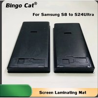 For Samsung Galaxy S24 S23 S25 ultra S22 S21ultra S20 S10 S9 Plus LCD Touch Screen Laminating Repair/Silicone Black Pad Mat Mold