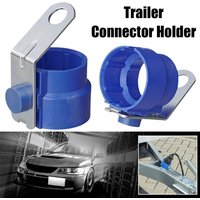 Trailer Connector Holder for 7 & 13 Pin Plugs ABS Trailer Plug Bracket Corrosion-Resistant Socket Mounting Base for RV, Truck
