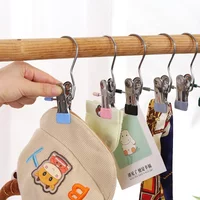 Multifunctional Hook Clip Stainless Steel Laundry Hooks Socks Towels Clips Closet Organizer Hangers Home Storage Peg Accessories