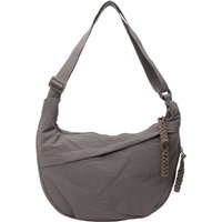 Casual Canvas Crossbody Bags Korean Simplified Large Capacity Sports Hobos Bag Solid Color Lightweight Dumpling Bag Women