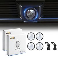 4pcs Car Camera Protective Cover With 2pcs Car Hooks Front Bumper Camera Anti-Scratch Shield Lens Guard PC Protective Cover Kits