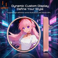 MRSVI Anime Bluetooth Digital Badge, 1.85" Touch Screen LED, DIY Photo & Video Playback, Game Peripheral, Creative Birthday Gift