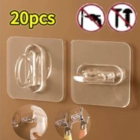 Multi-Purpose Wall-Mounted Round Hooks Self-adhesive Hooks Free Punching Storage Rack for Kitchen Bathroom Ring Hange