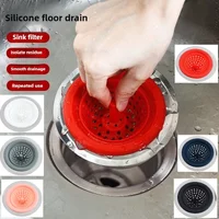 Silicone Floor Drain Kitchen Drains Filter Screen Anti Clogging Sink Drain Filter Dishwashing Sink Filter Tool Sink Accessories