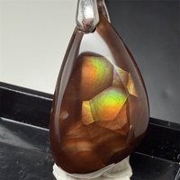 New Stock Small Natural Rare Fire Agate Pendants Necklaces for Women Red Purple Green Light Bubbles Beads Jewelry Healing S925