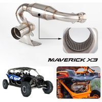 Motorcycle ATV UTV exhaust muffler for Can Am Maverick X3 Turbo R & RR Max X3 Turbo Maverick X3 exhaust Muffler 2017-2025