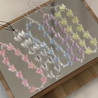 1 Cute Candy-Colored Crystal Transparent Chain Bow Phone Accessory