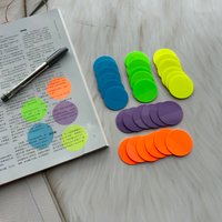 120 Sheets Colors Transparent Sticky Notes Waterproof Index Tabs Stickers Memo Stationery School Office Supplies