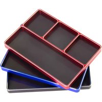 Suitable for metal frosted magnetic screw tool storage box tray for RC model cars, remote-controlled aircraft, ship models, etc