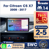 Srnubi Autoradio für Citroen C5 X7 2008 -2017 Carplay Android Auto Multimedia-Player QLED-Bildschirm Navigation GPS DSP Audio RDS