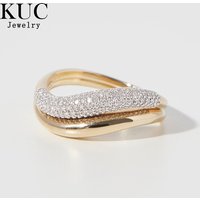 KUC Designer Jewelry Cloud Stackable Duo Set Rings Girl Original Certificate 925 Sterling Silver Minimalist Geometric Ring Woman