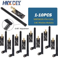 1-10pcs 2.4G Wireless Modules 1100-Meters Long-Distance NRF24L01+PA+LNA Wireless Modules (with Antenna)