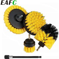 5pcs 3pcs Drill-Brush Cleaner Scrubbing Brushes with Extension Rod for Car Grout Tub Shower Kitchen Auto Care Cleaning Tools