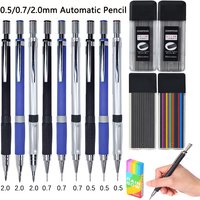New Creative 0.5/0.7/2.0mm Mechanical Pencil Set With 2B Lead Automatic Pencil Sketch Painting Office Writing Stationery Suppy