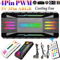 RGB Controller for COOLMOON 4Pin PWM 5V 3Pin ARGB Cooling Fan Radiator Computer PC Case Chassis Smart Remote Control