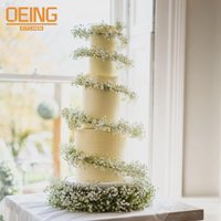4-14 IN Foldable Cake Spiral Multi-layer Cake Stand Acrylic DIY Wedding Wreath Cake Party Gathering Pastry Decoration Accessorie