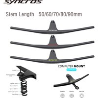 Syncros Full Carbon Fibre Integrated Cockpit Internal Cable -17° 50mm-90mm MTB Carbon Handlebar For MTB XC 4 color Logo