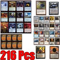 216 Pcs Black Core Cards P9 Dual Land Fetch Land Shock Lands Proxy Cards Cards
