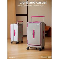 Side-opening luggage trolley case 24-inch large capacity travel case wide trolley password case men's 20-inch boarding case