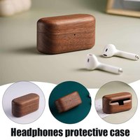 For Technics EAH-AZ100 Case Wireless Bluetooth Earphone Protective Case With Pressure Resistant Hard Shell Made Of Woo