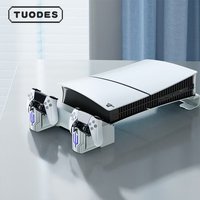 Tuodes Horizontal Cooling Stand With Controller Charger RGB Light Adjustable Fans Fast Charging Station For PS5 Pro/PS5 Slim