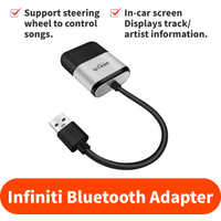 GITANK USB iPod Bluetooth 5.3 Car Adapter for Infiniti G37/M37/Q70/EX/FX35/JX/FX/QX50/QX60/QX80/M & NMC Patrol/Qashqai/Murano