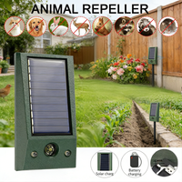 Waterproof Pigeon Deterrent for Yard Solar Ultrasonic Bird Repellent with LED Flash Pest Control for Garden Drive