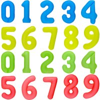 40 INCH 0-9 Number Balloon Fluorescent Green Blue Red Yellow Balloon Helium Foil Balloons for Birthday UV Light Party Decoration