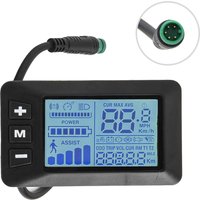 AliExpress GD01 5 Pin Display for 24V 36V 48V Electric Bicycle Replacement LCD Display Parts Power Systems Real Time Monitoring ABS LCD