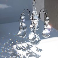 Crystal Chandelier Suncatcher Hanging Prism Rainbow Maker for Window Garden Home Decor Gift