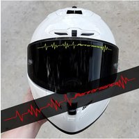 AliExpress NONE 1PC Performance Heartbeat Motorcycle Helmet Sticker, Waterproof Vinyl Decal, Multi Colors