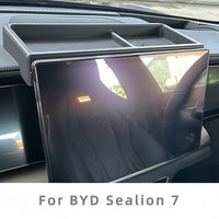 For BYD Sealion 7 2024-2026 Car Central Control Screen Rear Storage Box Tray & Tissue Holder Car Interior Product Accessories