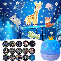 360° Rotating Galaxy Projector Night Light, 15 Projection Modes Creative Sky Lamp for Kids Birthday Gift