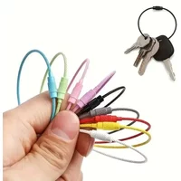 10Pcs Colorful Stainless Steel Wire Luggage Tag Clips, Durable Easy Install Travel Accessories for Daily & Travel Use