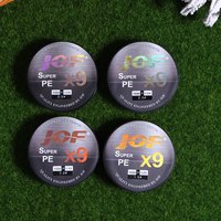 PE Braided Fishing Line, 9 Braids, Wear-Resistant For Freshwater And Saltwater Available In Rainbow And Gray Colors