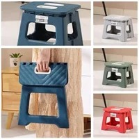 2025 Lightweight Folding Step Stool Multi Purpose Handheld Thickened Footstool* Non-Slip Plastic Small Benches Kitchen &#