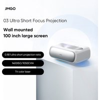 JMGO O3 Tri-Color Laser Projector MALC 1080P 1050 CVIA Lumens Ultra Short Focus Wall Projection AI Dynamic Home Cinema Projector