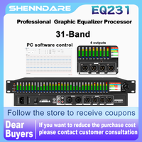 31 Band Stereo Graphic DSP Professional Digital Audio Equalizer DJ Effect Equalizador Studio Recording Equipment Sound Equalizer