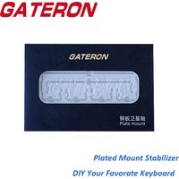 GATERON Plate Mounted V2 Stabilizer Silver Yellow Khaki White 7U 6.25u 2u Customized DIY 60% Mechanical Keyboard