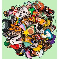 10/20/50/100PCS Random Style Keychains for Kids Gifts Cute Animal Cartoon Anime Religion Car Key Accessories Women Men Keyrings