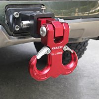 11000lbs 5000KGS 7075 aluminum forged sheep horn trailer hook 5cmx5cm Square mouthed tube arm trailer hitch for car accessories